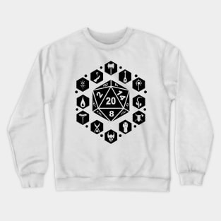 RPG Classes - Black Crewneck Sweatshirt